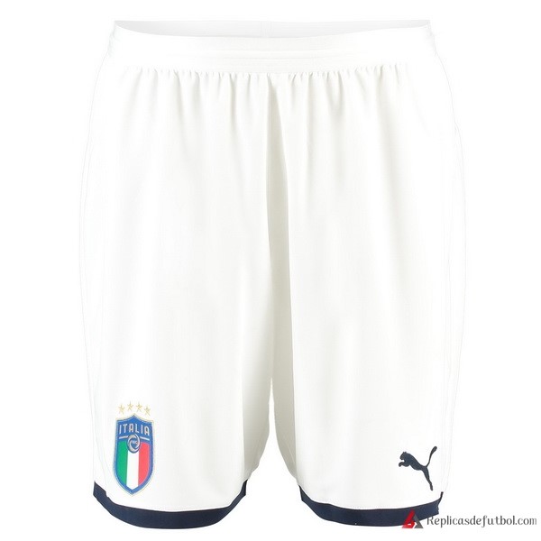 Pantalones Italia Segunda equipación 2018 Blanco
